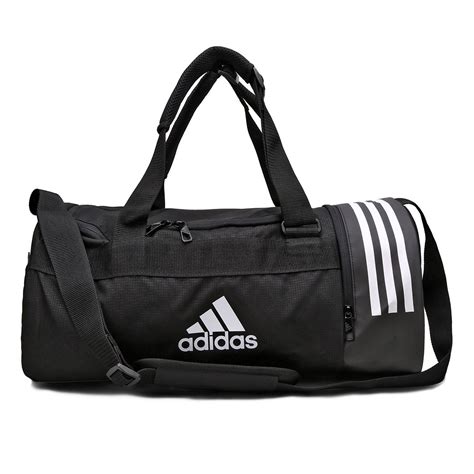 bolsa adidas 3s duffel pequena - preto e branco